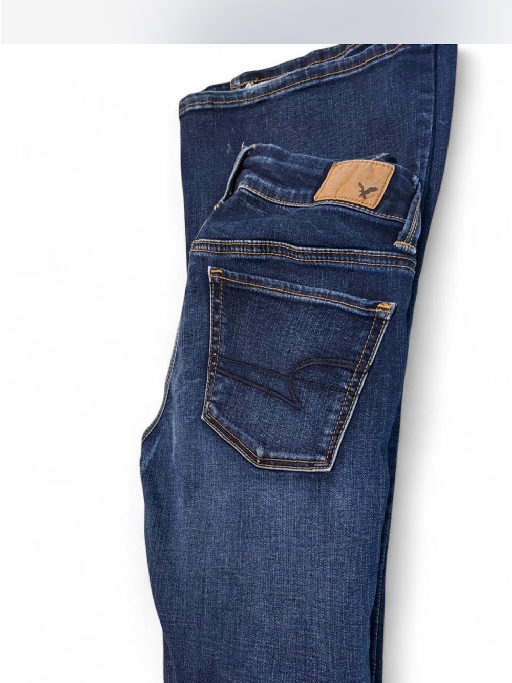 American Eagle Outfitters Women's Dark Indigo Slim Straight Jeans